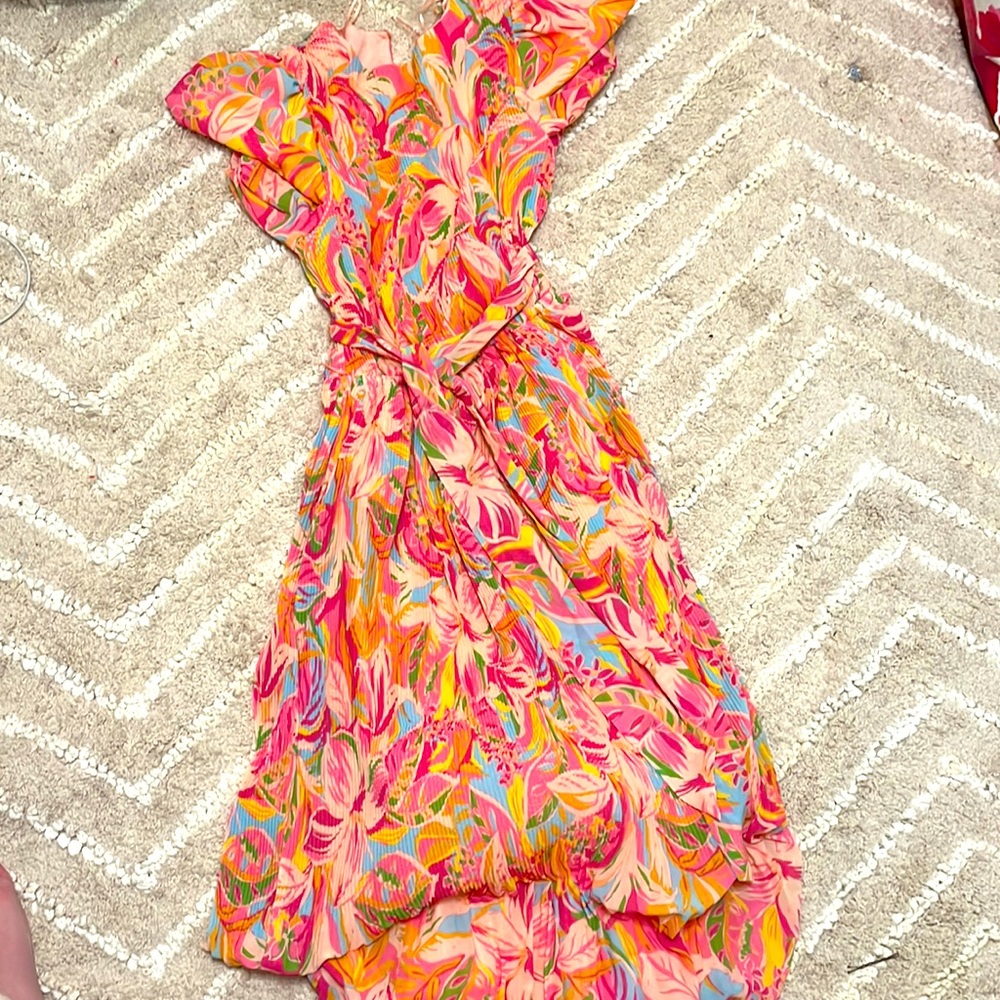 Puff sleeve dress